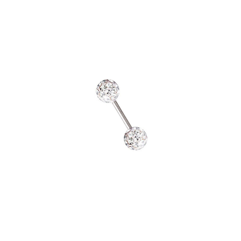 Tragus Bar Multi Crystal Ball Stud Helix Cartilage Upper Ear Piercing Earrings