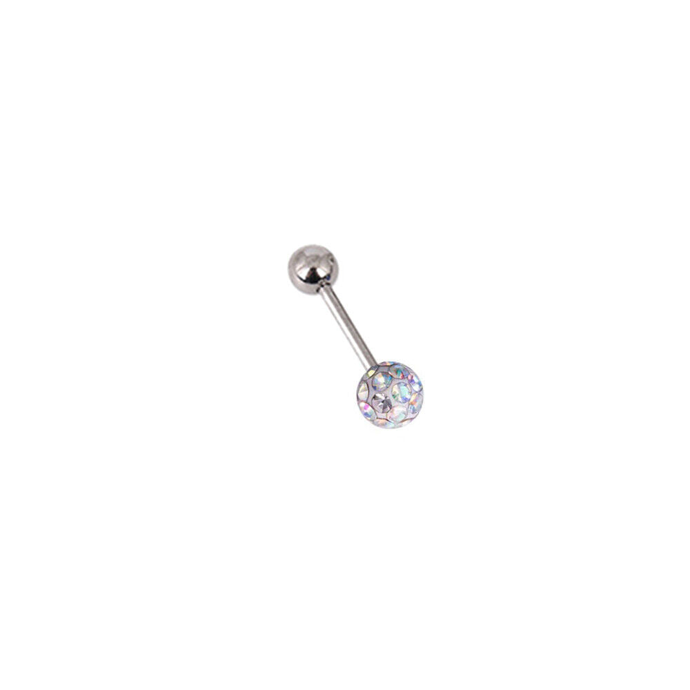 Tragus Bar Multi Crystal Ball Stud Helix Cartilage Upper Ear Piercing Earrings