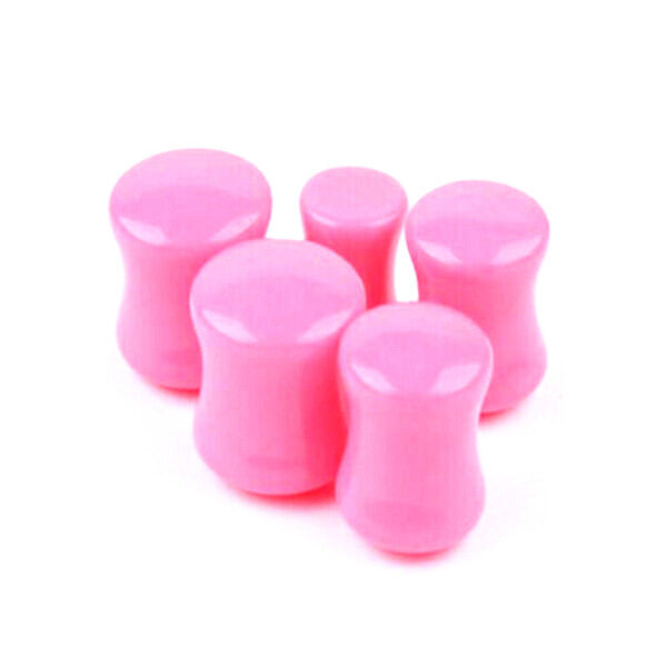 14pc Candy Colour Acrylic Ear Plug Double Flare Trumpet Stretcher Stretching Kit