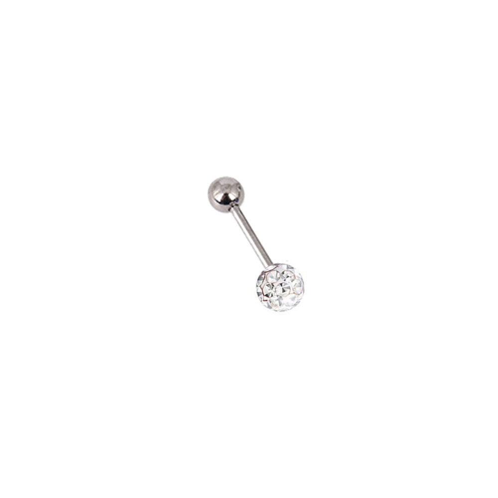 Tragus Bar Multi Crystal Ball Stud Helix Cartilage Upper Ear Piercing Earrings