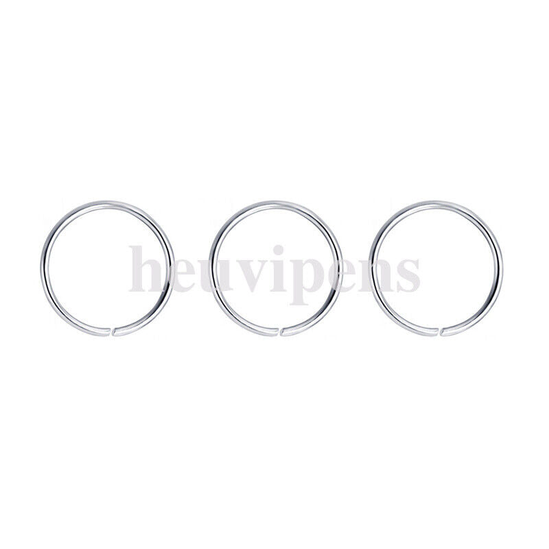 6X Surgical Steel Rainbow Nose Hoop Ring Cartilage Tragus Helix Lip Ear Piercing